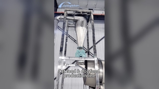 Balık Evcil Hayvan Yemi Ekstruder 500kg / h Üretim Hattı