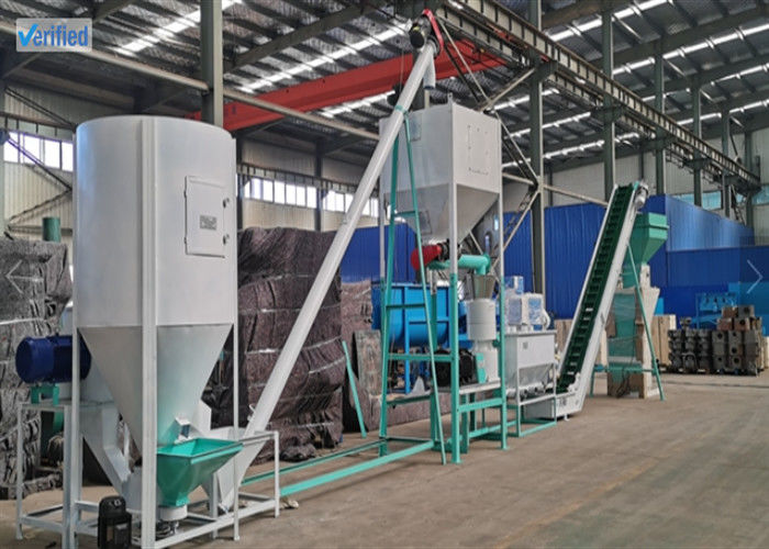 Mühendis rehberi kuruluşu ve 380V / 50Hz / 3 fazlı güç kaynağı ile özelleştirilebilir hayvan yemleri peletize hattı