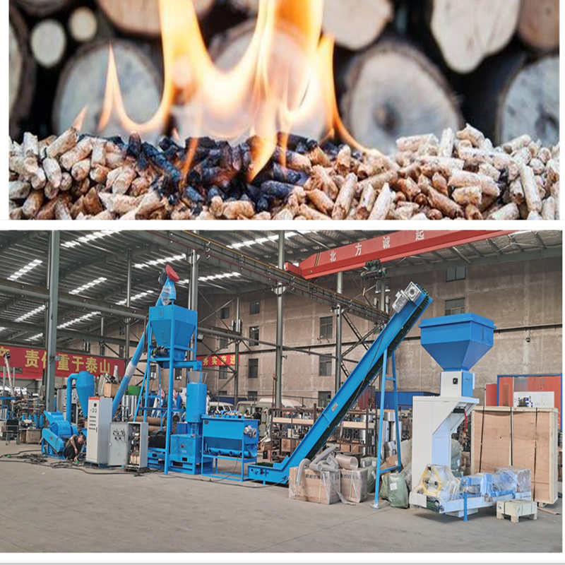 Yüksek Kapasiteli 1-10TPH Biyokütle Pellet Üretim Hatı Çam Samanı Ahşap Çipleri Çevreye Dostu