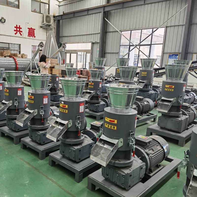 22kw Ahşap Pelet Yapma Makinesi için 300kg / H Düz Kalıp Ahşap Pelet Değirmeni