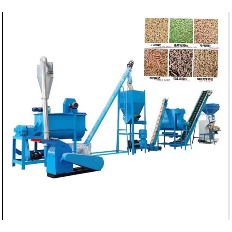 Çiftlik Yemi Pelet Üretim Hattı 20ton / H Komple Sığır Yemi Yapma Makinesi
