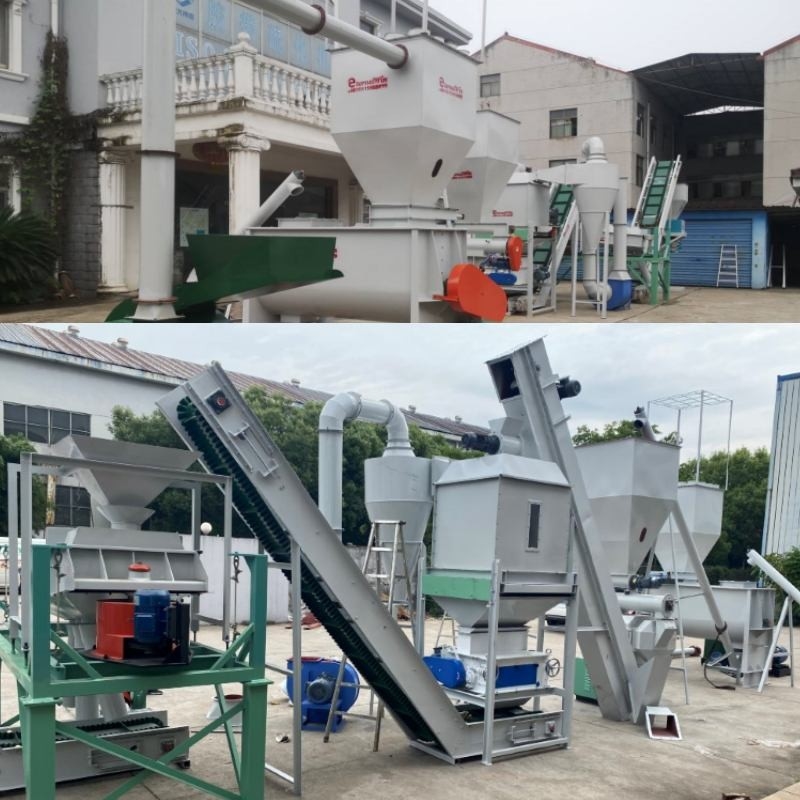 100kg ila 10 Ton Pelet Değirmeni Makinesi Hayvan Yemi Pelet Üretim Hattı Biyokütle Yakıtı