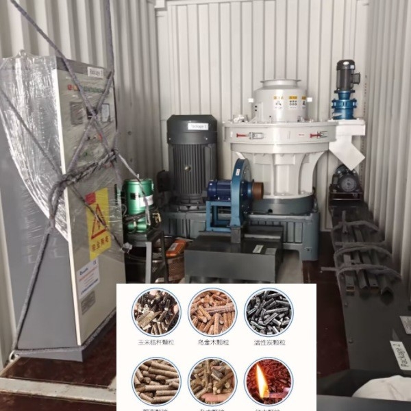 Kapasite 100-800kg / H Pelet Değirmeni Makinesi Yakıt İçin Ahşap Tozu Pelet Yapma Makinesi