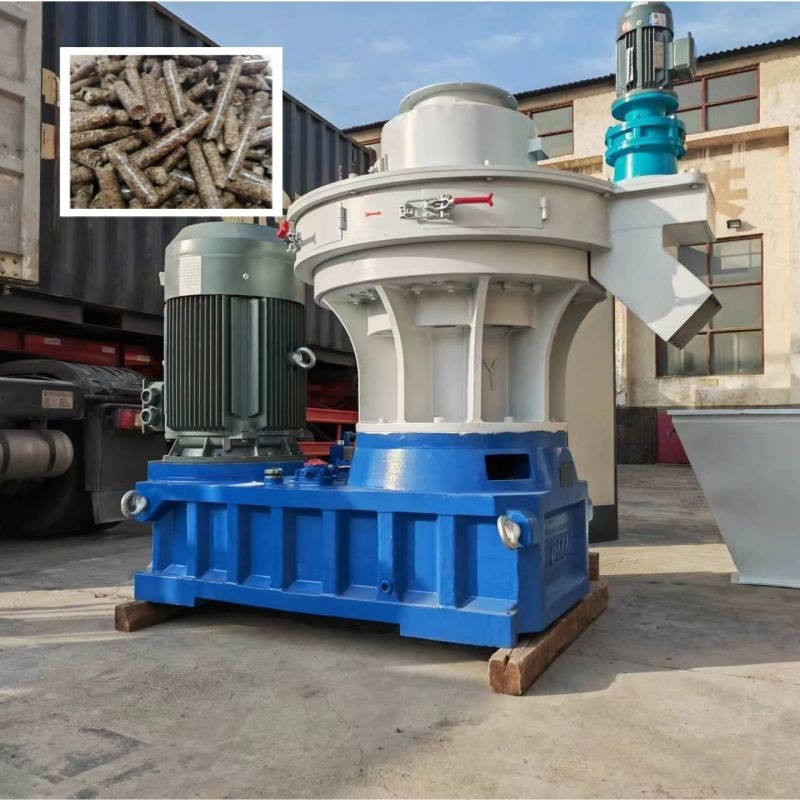 Ev Isıtma İçin 8mm Peletli 1 ~ 3t / H Halka Kalıp Biyokütle Yakıtlı Ahşap Pelet Değirmeni