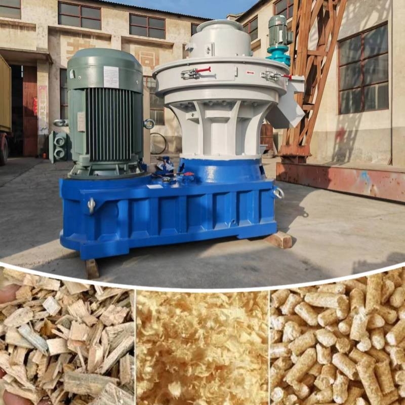 Ev Isıtma İçin 8mm Peletli 1 ~ 3t / H Halka Kalıp Biyokütle Yakıtlı Ahşap Pelet Değirmeni