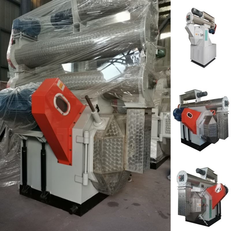 1-5 Ton / Saat Yatay Pelet Değirmeni Halka Kalıp Tavuk Yemi Üretim Makinesi