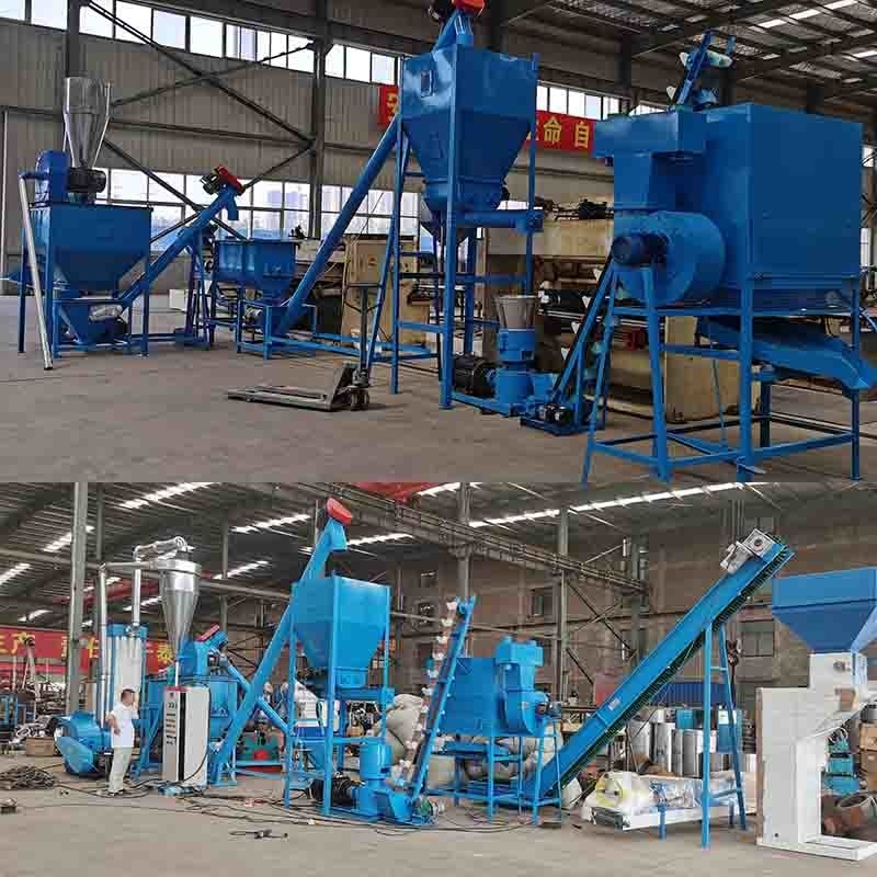 Kümes Hayvanları İçin Koyun Sığır Yemi Değirmeni Makinesi Tavuk Yemi Yapma Makinesi 1-2Ton / H