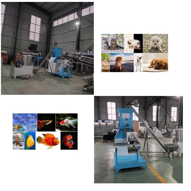 Otomatik Ekstruder Yem Şişirme Üretim Hattı 50 kg / saat ila 5000 kg / saat