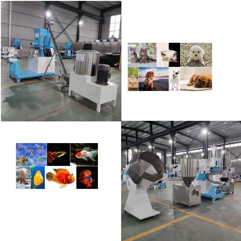Otomatik Ekstruder Yem Şişirme Üretim Hattı 50 kg / saat ila 5000 kg / saat