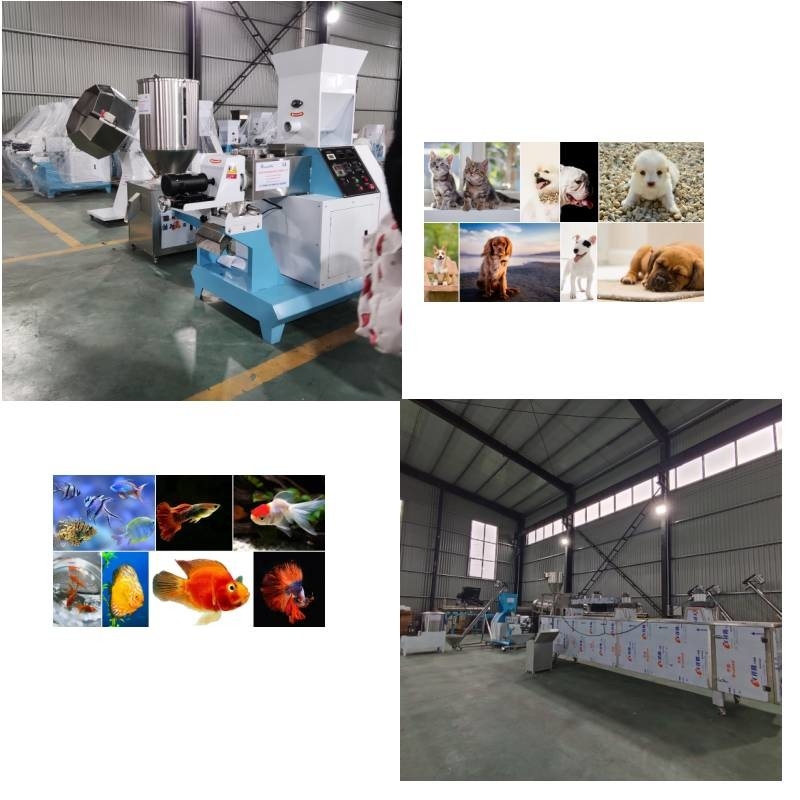 Otomatik Ekstruder Yem Şişirme Üretim Hattı 50 kg / saat ila 5000 kg / saat