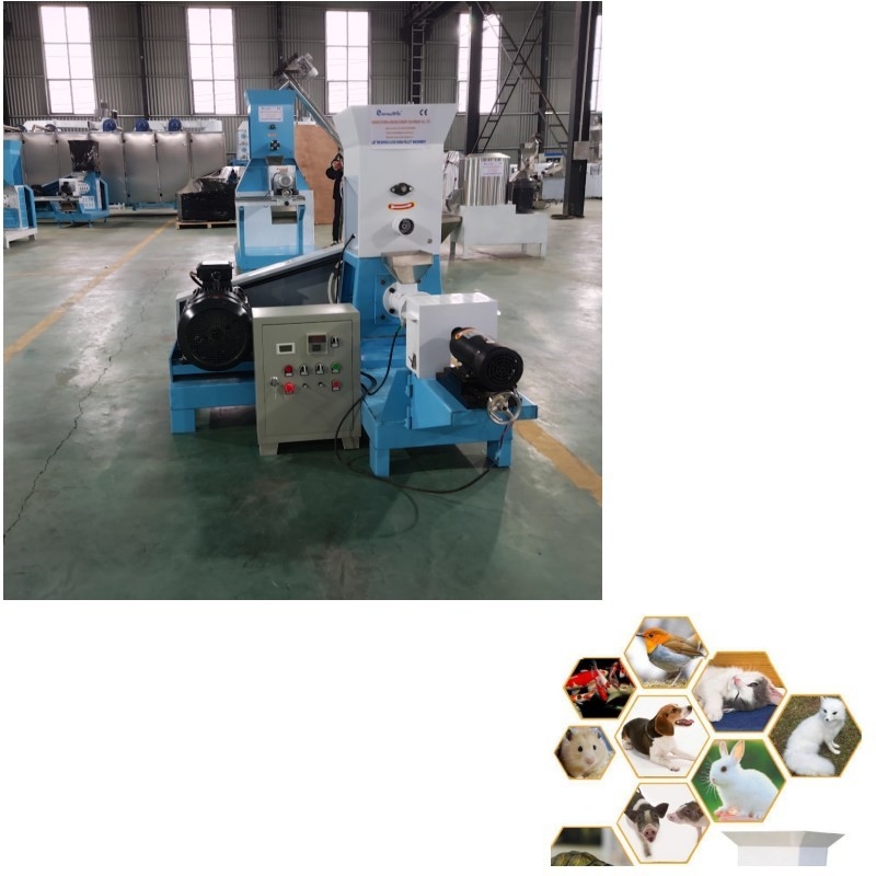 CE Belgeli 2 Yıl Garantili Kuru Tip Balık Yemi Ekstruder Makinesi