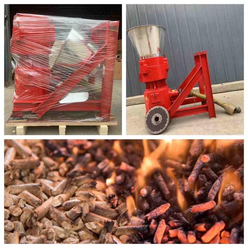 10-80hp Traktör Tahrikli PTO 300kg / h 6mm Biyokütle Pelet Yapımı İçin Ahşap Pelet Değirmeni