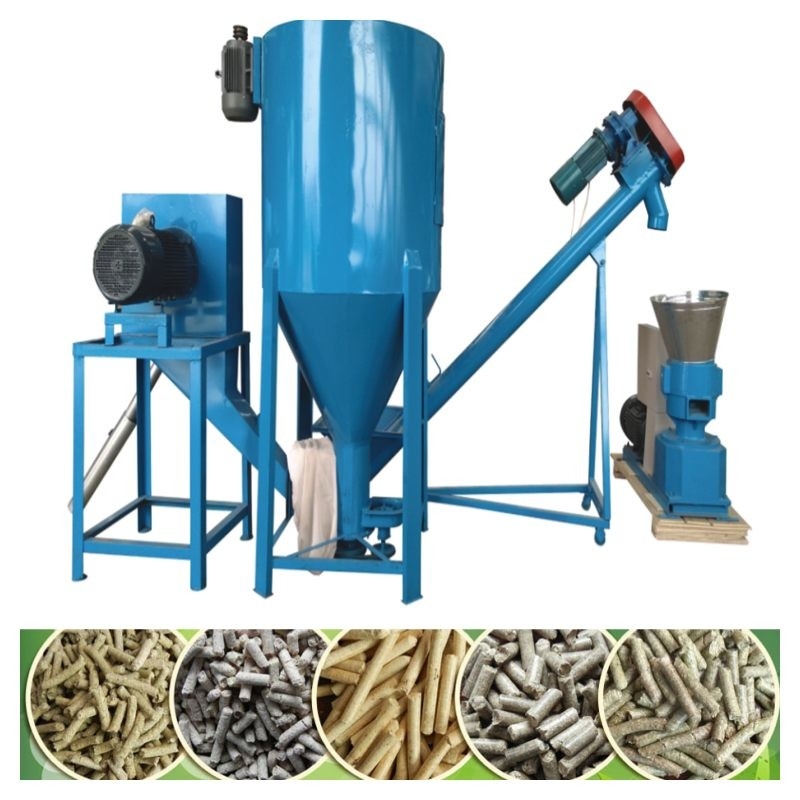 3kw-30kw Yem Pelet Değirmeni 50-1200kg / H 2.5-12mm Hayvancılık Pelet Değirmeni Makinesi