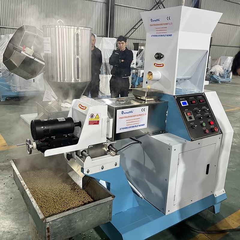 Suda Yüzen Balık Yemi Üretim Hattı Küçük Tilapia Balık Yemi Üretim Makinesi