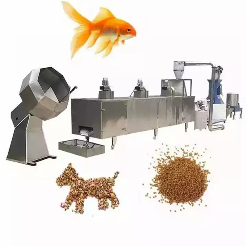 500KG / H Yüzen Balık Yemi Üretim Hattı Süs Balıkları Yemi Ekstruder CE