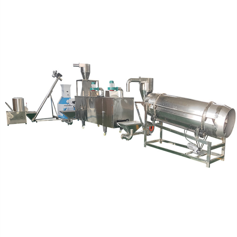 0.8-10mm Evcil Hayvan Yemi Üretim Hattı 1-20ton / H Yüzen Balık Yemi Hattı