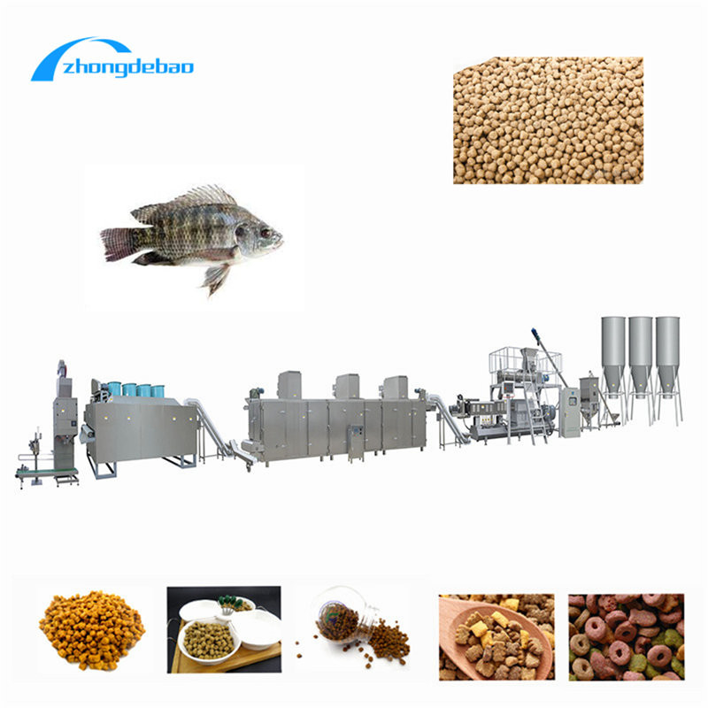 6-10ton Yüzen Balık Yemi Üretim Hattı 0.75-3kw Balık Yemi İşleme Hattı