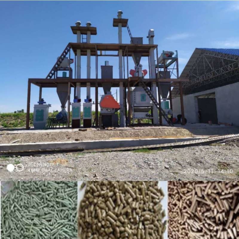 CE Hayvan Yemi Pelet Üretim Hattı Halka Kalıp 1-10 TPH Tavşan Yemi Pelet Makinesi