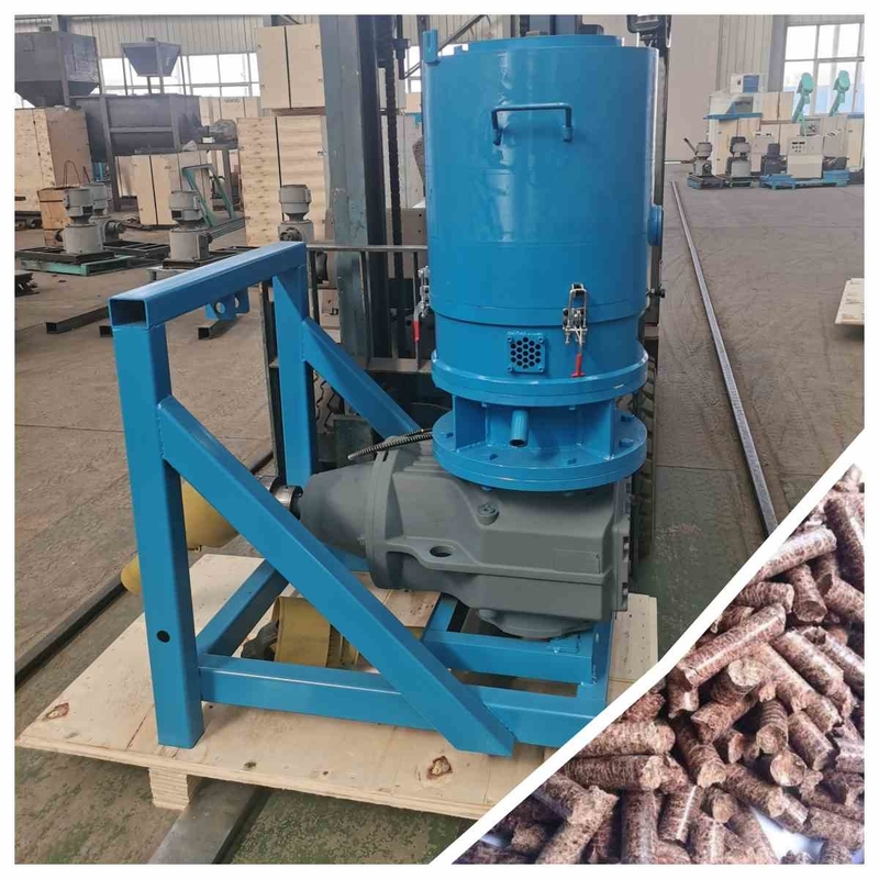 100-800 kg/saat PTO Pelet Değirmeni Balık Pelet Yapma Makinesi Talaş Saman Yakıt Biyokütle