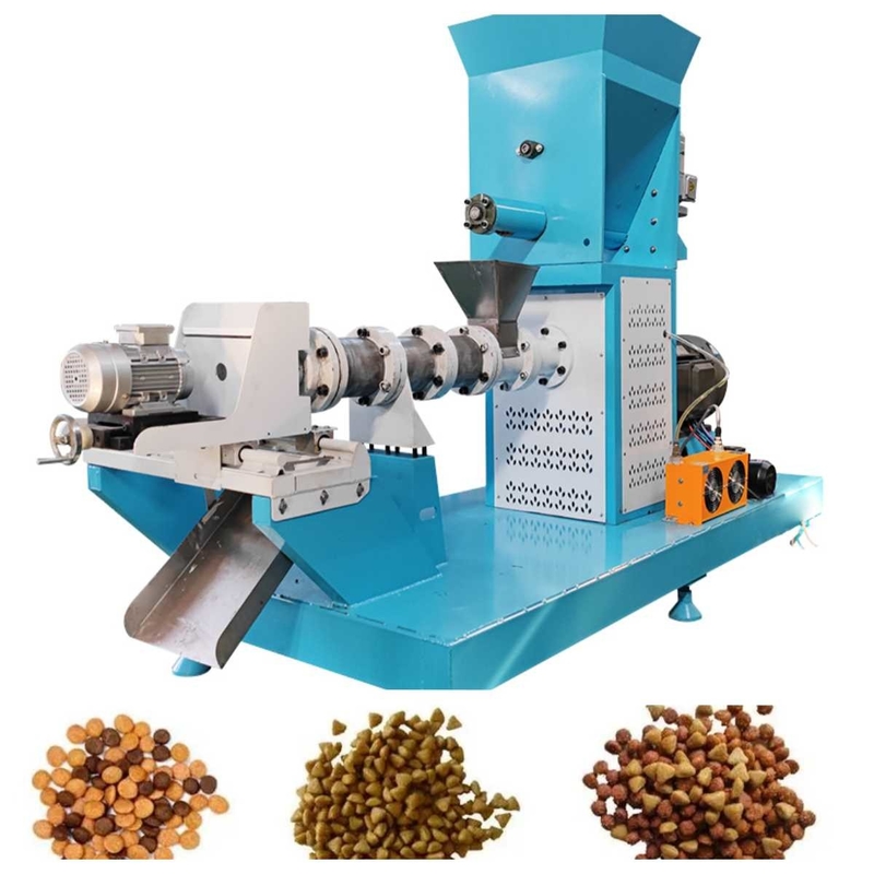 200-500kg / H Kuru Tip Balık Yemi Ekstruder Küçük Yüzen Balık Yemi Makinesi 2.5mm-6mm