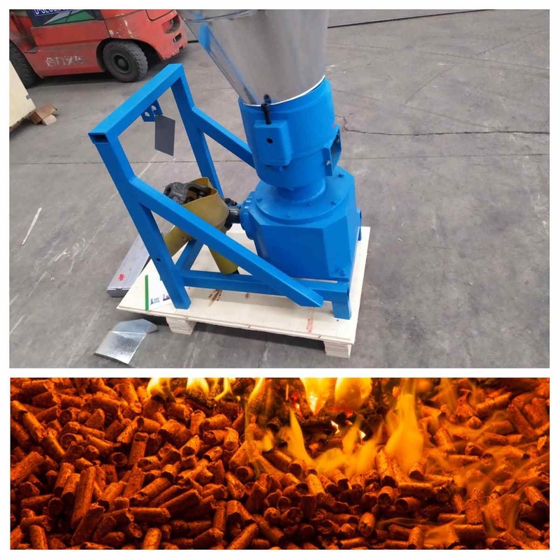 Alloy Steel Die ile PTO Pellet Mill 80-1000kg/h Kapasite Traktör At Gücü 10-80hp