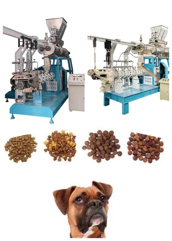 500-1000kg / H Kuru Tip Balık Yemi Ekstruder Çift Vidalı Karides Yemi Pelet Değirmeni