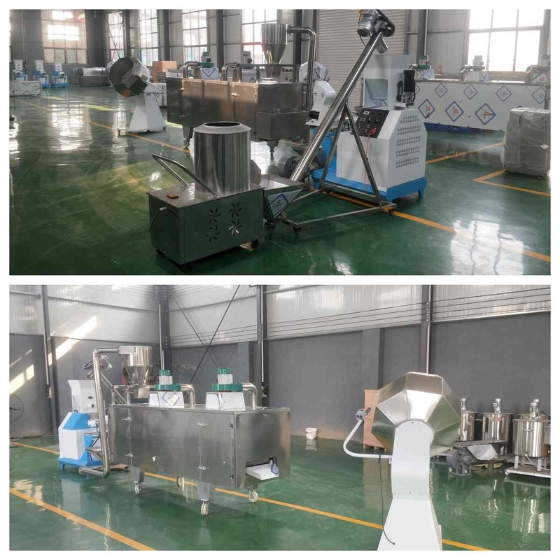 200-300kg / H Küçük Balık Unu Üretim Hattı Köpek Kedi Balık Ekstruder Makinesi