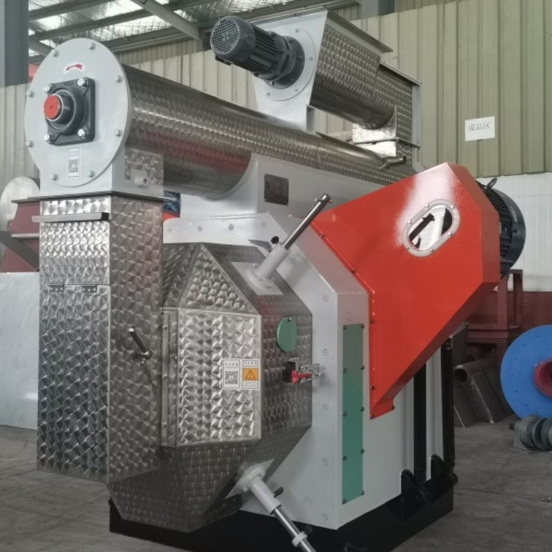 1-10T/H Halka Kalıp Kümes Hayvanları Yemi Pelet Değirmeni Küçük Tavuk Yemi Pelet Makinesi 1.5mm 12mm