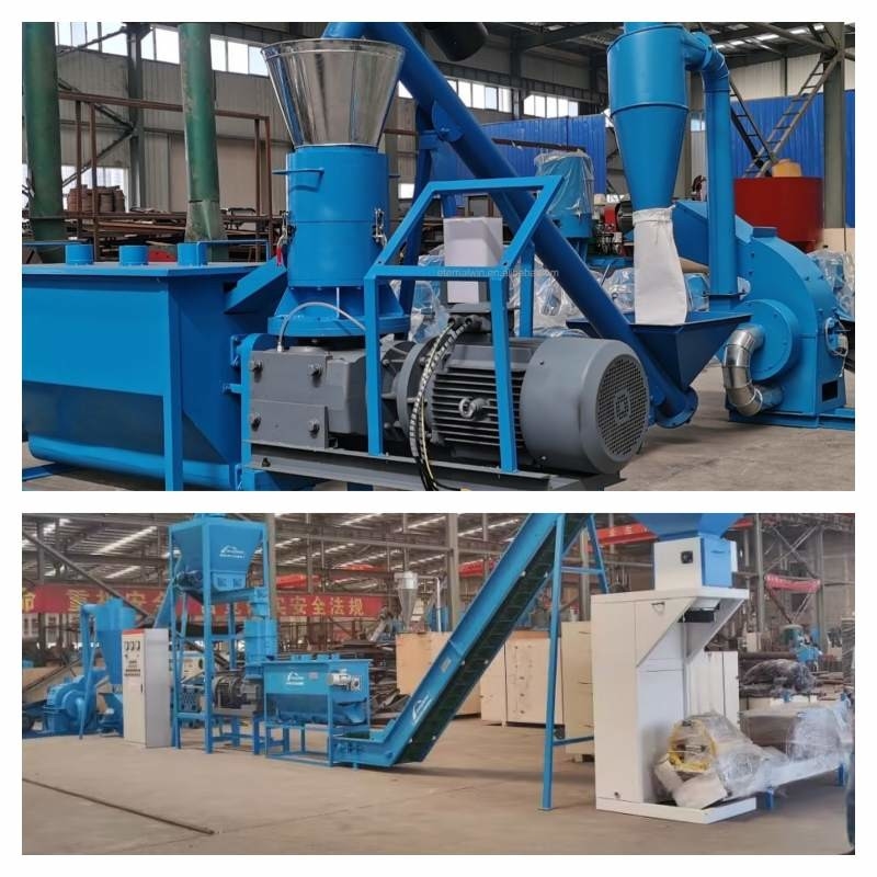 500kg / H Düz Kalıp Ahşap Pelet Değirmeni 380V Ahşap Pelet Üretim Makinesi CE