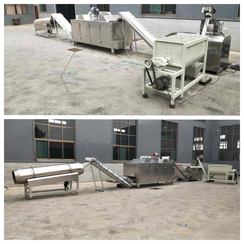 500-600kg Yüzen Balık Yemi Üretim Hattı 10mm Islak Evcil Hayvan Yemi Üretim Hattı