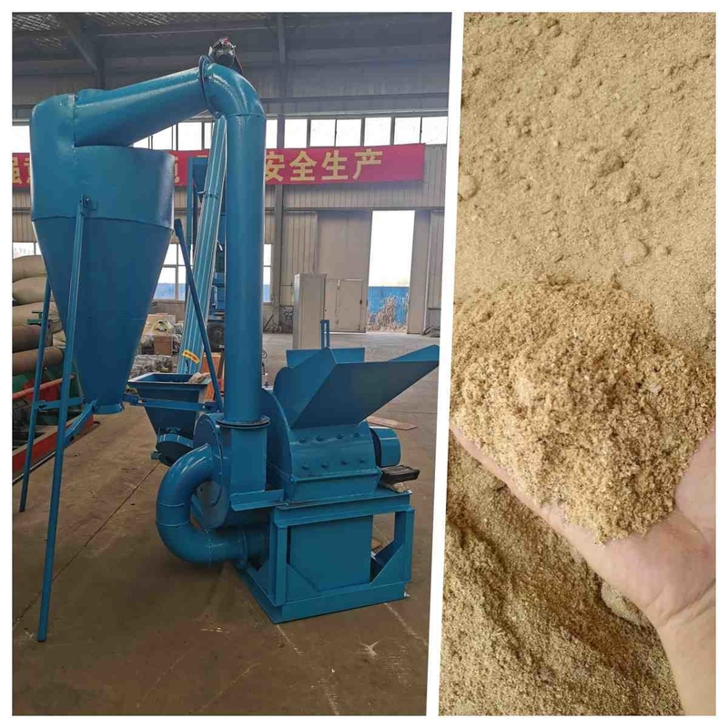 15kw 500kg/H Dallar Ağaç Cipsleri Ağaç Cips Talaşı Kırma Öğütücü Makinesi 420-3