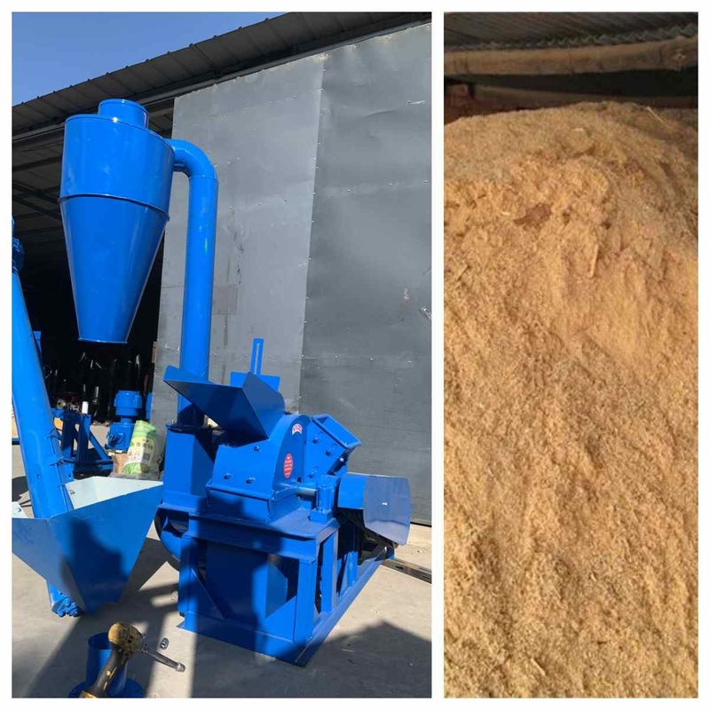 15kw 500kg/H Dallar Ağaç Cipsleri Ağaç Cips Talaşı Kırma Öğütücü Makinesi 420-3
