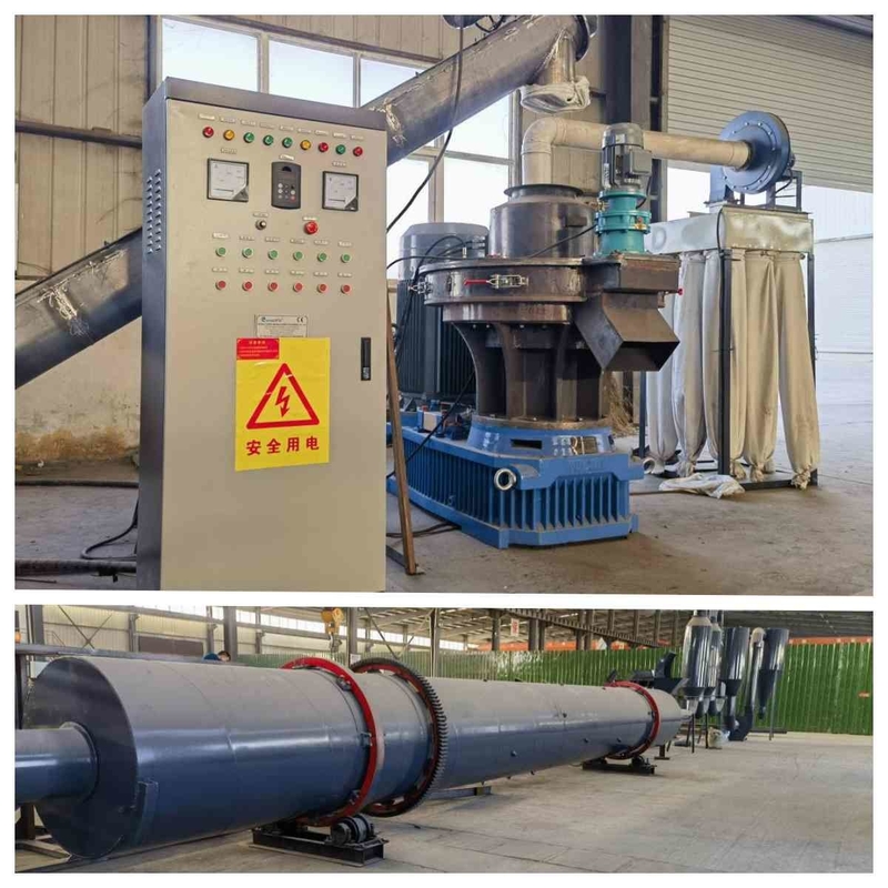 1.5-2t / H Talaş Pelet Yapma Makinesi Biyokütle Dikey Halka Kalıp Pelet Makinesi