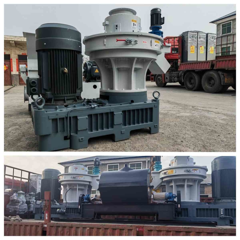 1.5-2t / H Talaş Pelet Yapma Makinesi Biyokütle Dikey Halka Kalıp Pelet Makinesi