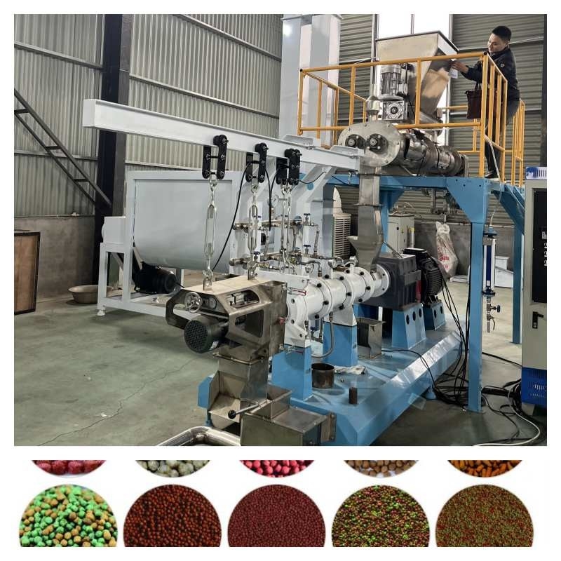 5.5-160KW Kuru Tip Balık Yemi Ekstruder Güvenli Küçük Balık Yemi Yapma Makinesi