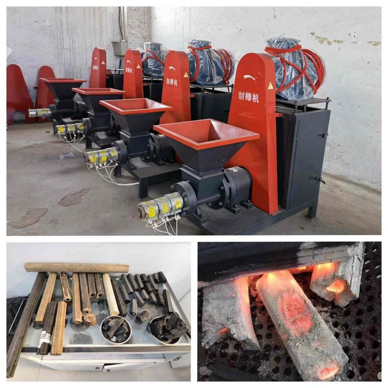 300-350kg/h Kapasite 22kw Güçlü Biyokütle Briket Makinesi Yakıt ve Barbekü için 24 Aylık Garanti