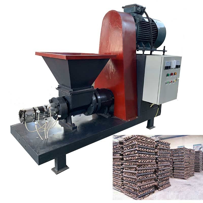 300kg / H Pirinç Kabuğu Biyokütle Briketleme Makinesi Mısır Sapı Briket Yapma Makinesi
