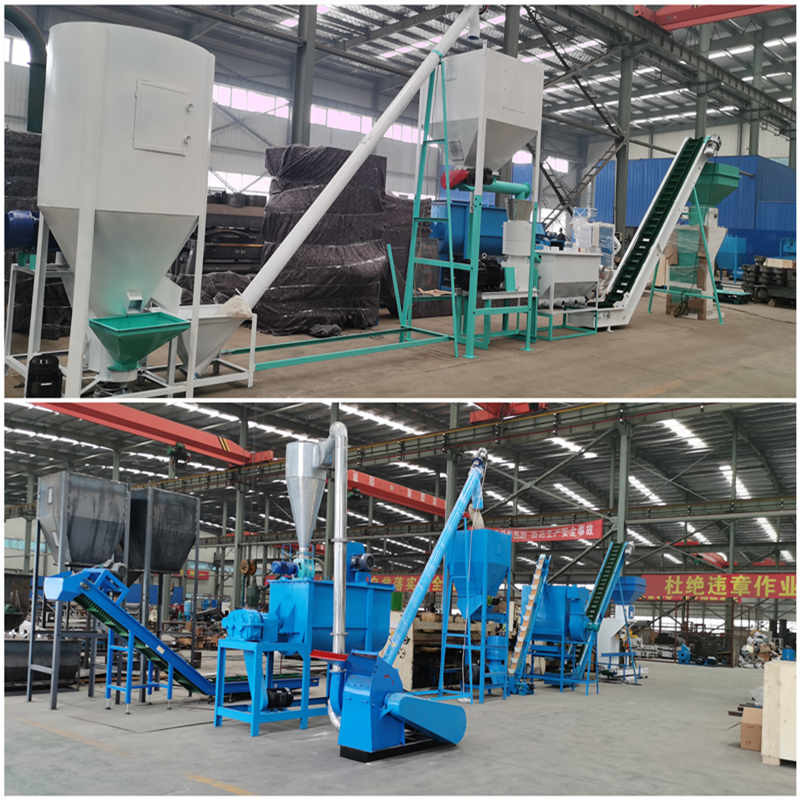 0.5-30 Ton/saat Ring Die Pellet Mill ile Hayvan Yemleri Pellet Üretim Hatı