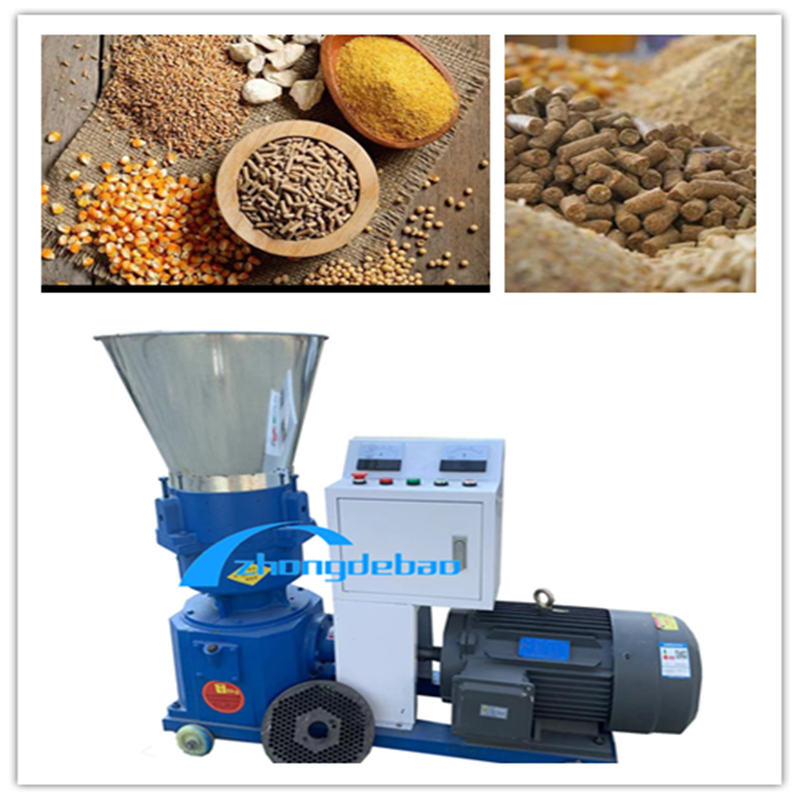 7.5kw Domuz Yemi Pelet Makinesi 80-100kg / H Küçük Tavuk Yemi Pelet Makinesi