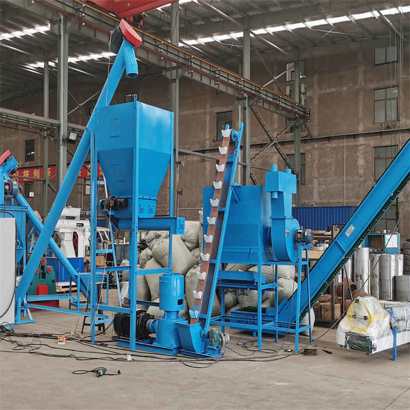 SGS Yem Pellet Üretim Hatı Hayvanlar 500-1000kg/H 17*5*5.5m