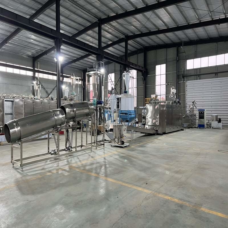 Koi yemleri üretim hattı ve süslü yüzen yem ekstrüderleri üretim hattı