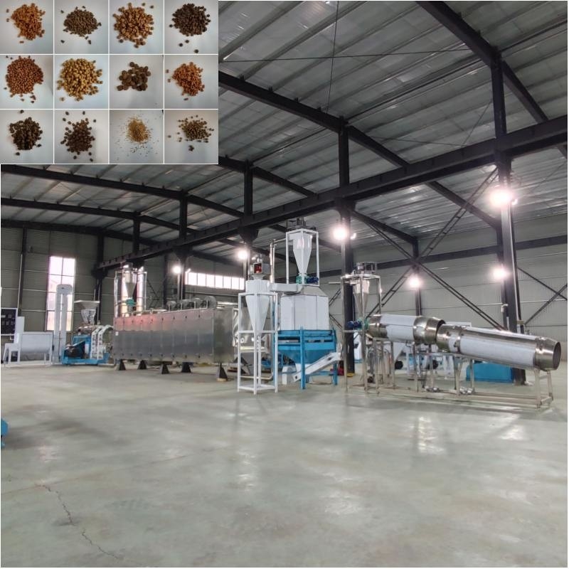 Yüksek çıkışlı ıslak tür hayvan besleyici ekstrüder yüzen balık besleme kedi köpek makinesi