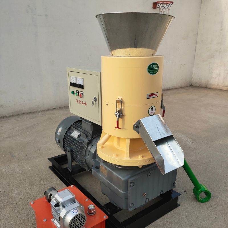 1 Ton/H Ahşap Çöp Pellet Yapma Makinesi Yakıt Pellet Mill Özel Renk