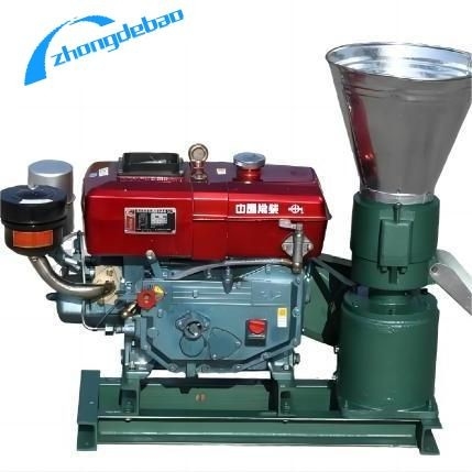 Dizel Motor Besin Ahşap Pellet Mill Makine 60-800 Kg/H Tavuk Besinleri İçin