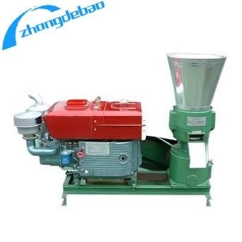 Dizel Motor Besin Ahşap Pellet Mill Makine 60-800 Kg/H Tavuk Besinleri İçin
