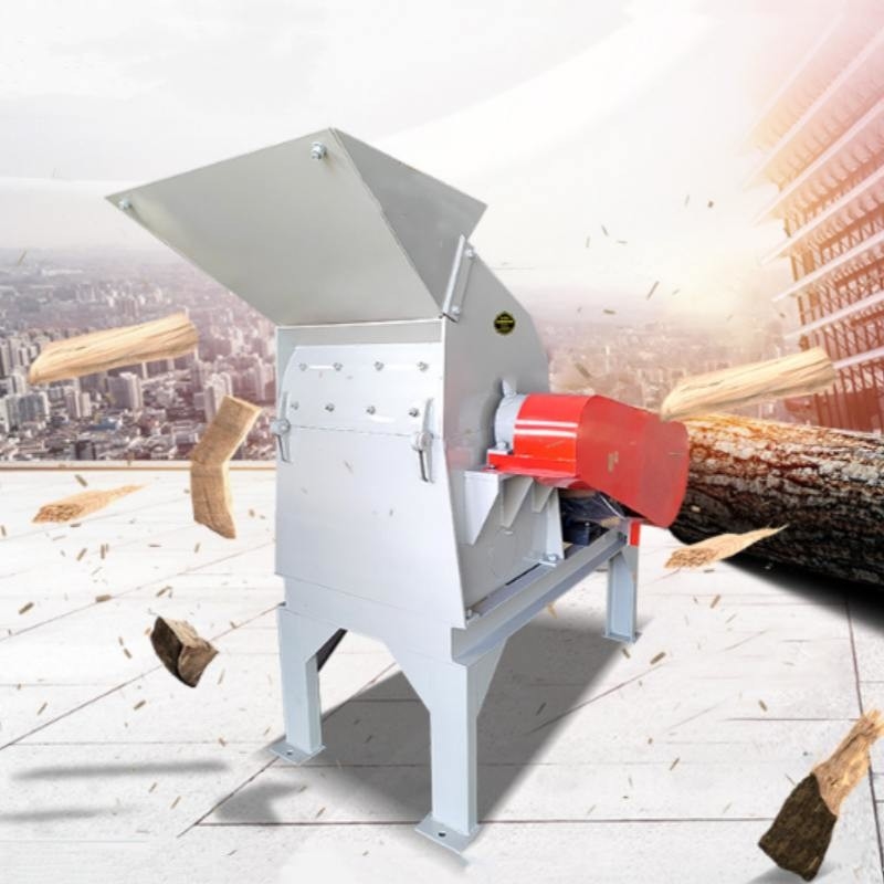 200kg/h Ahşap öğütme makinesinin küçük çok fonksiyonel ahşap testeresi testeresi bambu parçacık parçacığı