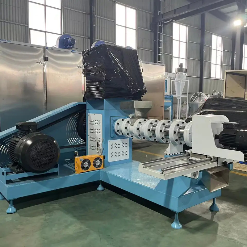 Dijital sıcaklık kontrolü için 500-1000 kg hayvan/evcil hayvan gıda işleme için vida besleme ekstrüder