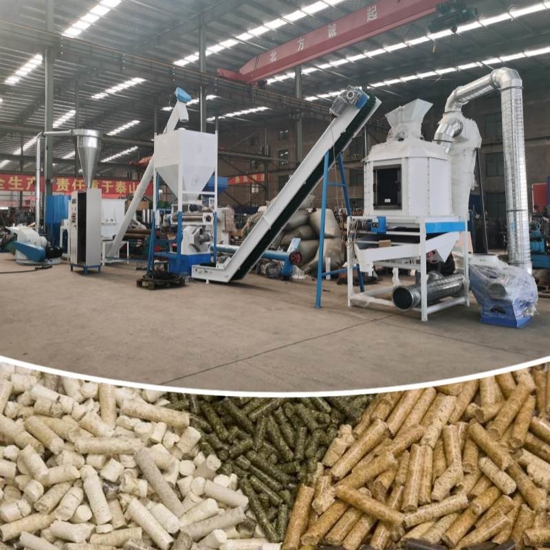 0.5-30 Ton/saat Ring Die Pellet Mill ile Hayvan Yemleri Pellet Üretim Hatı
