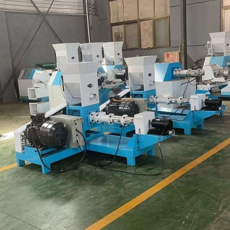 0.4kw 22HP Kuru Tipi Balık Besleme Pellet Makinesi Yüzücü Balık Besleme Ekstrüörü