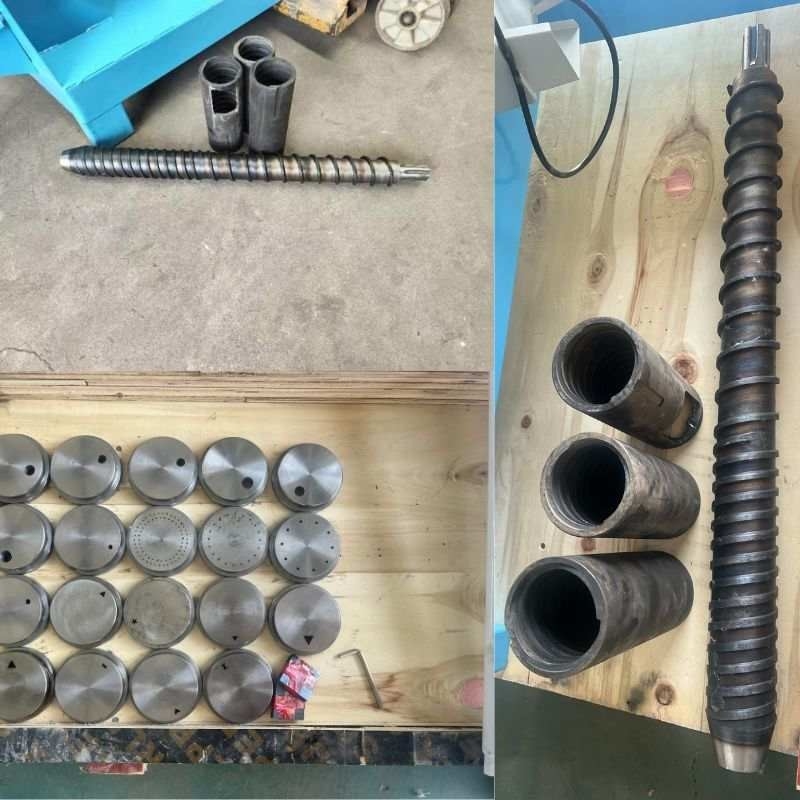 Otomatik besleme ile tek vida kuru tip balık besleme makinesi